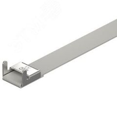 Монтажная лента с фиксатором, серая OBO Bettermann SBF 15-400 FSK