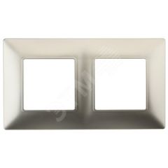 Рамка на 2 поста, Эра Elegance, шампань, 14-5002-04 ЭРА Б0034390