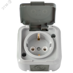 Беларусь Розетка с заземлением наружная IP54 БелТИЗ РА16-297(03)
