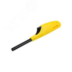 Пьезозажигалка газовая бытовая с классическим пламенем СК-306, многоразовая, цвет желтый REXANT 61-0970