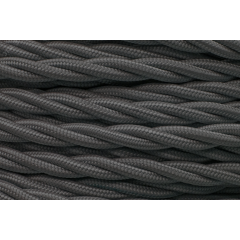 Ретро провод 3х1.5 Графит (матовый) 10м Бирони B1-434-713-10