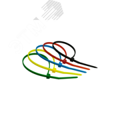 Стяжка нейлоновая 3,6х200мм 5 цветов уп. 100шт СУПР 06-1016