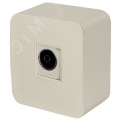 Розетка телевизионная 75 Ом 5-862МГц серия София слоновая кость STEKKER STEKKER MST00-10-04 49480