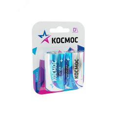 Батарейка  LR20 (D) 1.5V Alkaline 2BL КОСМОС KOCLR20MAX2BL