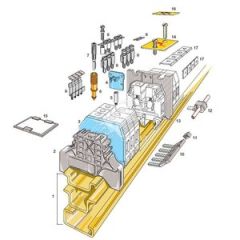FEF100 Торцевая заглушка для SE100 TE Connectivity ОУЭО ENT1SNA103687R2100