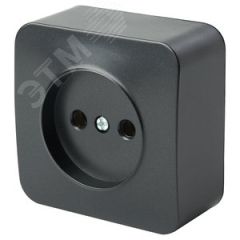 Розетка одноместная б/з 250В 10А серия София черный матовый STEKKER STEKKER MST10-11-05 49485