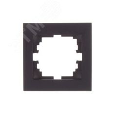 Рамка RAIN 1-ая горизонтальная черный графит матовый Lezard 703-4141-146