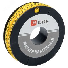 Маркер кабельный 4.0кв.мм B (500ед) (ЕС-2) EKF plc-KM-4-B