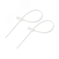 Хомут-стяжкa нейлоновая под винт 150x3,6 мм, белая, упаковка 100 шт, REXANT REXANT 07-0154