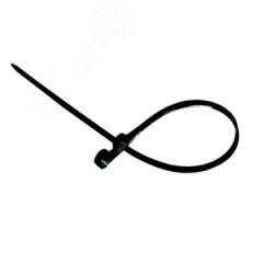 Хомут-стяжкa нейлоновая под винт 150x3,6 мм, черная, упаковка 100 шт, REXANT REXANT 07-0155