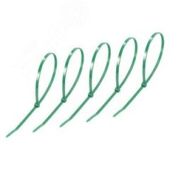 Хомут-стяжкa нeйлонoвая 300x4,8 мм, зеленая, упаковка 25 шт, REXANT REXANT 07-0303-25