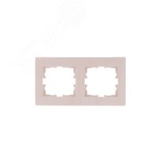 KARINA Рамка 3-ая горизонтальная б/вст крем (10шт/120шт) Lezard 707-0300-148