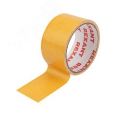 Двухсторонний скотч, тканевая основа 48 мм, ролик 5 м REXANT 09-6348