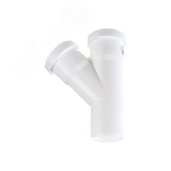 Тройник канализационный 45 град. 40х40 белый Ostendorf 559610