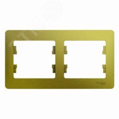 GLOSSA рамка 2-постовая горизонтальная фисташковый SE (Systeme) GSL001002