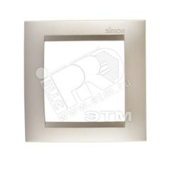 15 Рамка на 1 пост шампань Simon 1500610-034