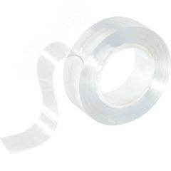 Нано-лента двусторонняя клейкая многоразовая, прозрачная, 3 м СКРАП 103910