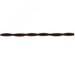 Ретро провод 2х1,5 Коричневый (матовый) 20м Бирони B1-424-72-20