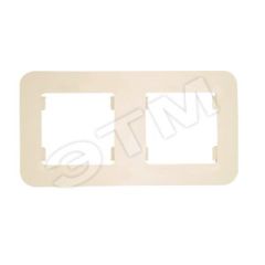 Lillium Рамка 2 поста бежевая Makel 71212