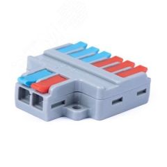 Клемма соединительная универсальная проходная 2-6 полюса с рычагом 0.08-6.0 (1шт) Cabeus MX-626