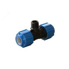 Тройник ПНД компрессионный НР 25 х 1' х 25 Политэк 51250125