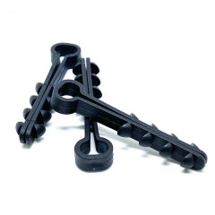 Дюбель-хомуты для плоских проводов 5х10  черн Мир хомутов PLP5-10HDH4NL