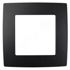 Рамка на 1 пост, Эра12, антрацит, 12-5001-05 ЭРА Б0014745
