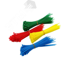 Стяжка нейлоновая 2,5х150мм 5 цветов уп. 100шт СУПР 06-1015