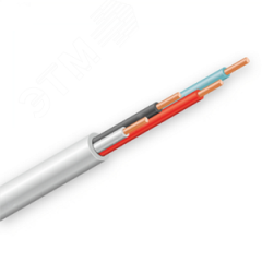 Кабель КПСнг(А)-FRLSLTx 2х2х1 для ОПС и СОУЭ оболочка с низкой токсичностью продуктов горения огнестойкий 2 пары 1мм.кв Технокабель НН КПСнг(А)-FRLSLTx 2х2х1