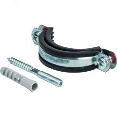 Хомут для труб комплект хомут+шпилька шуруп +дюбель пластиковый 2' (59-65) STOUT SAC-0020-100002