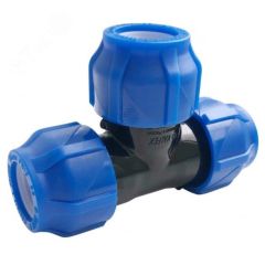Тройник компрессионный ПНД 20-20-20 (80/20) VALFEX 1210012202020