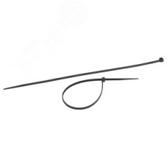 Стяжка кабельная 4x300 чёрная 25 штук ЭРА Б0057063