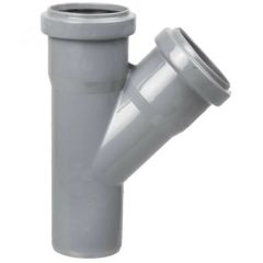 Тройник канализационный (полипропилен) 50x50/45град. PRO AQUA 205545