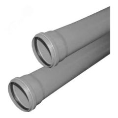 Труба канализационная 50 х 500 мм, толщина 1.8, PP однораструбная, серая VALFEX 200500050