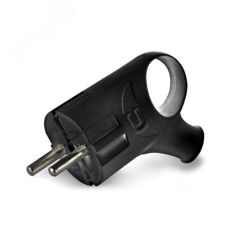 Евровилка угловая с ушком черная Универсал А0112