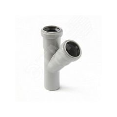 Тройник канализационный (полипропилен) 32x32/45град. PRO AQUA 203245