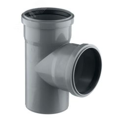 Тройник канализационный 87.5 град. 50 х 50 Политэк 205087