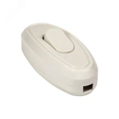 Выключатель проходной на шнур для бра белый 6А EKF APB6-10