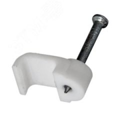 Крепеж кабеля плоский 8х3 мм, белый (50 шт/уп) REXANT 07-4207