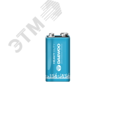 Элемент питания  6F22 9V DAEWOO солевая Heavy Duty, упаковка 1 шт. JazzWay 5029217