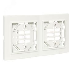 Минск Рамка 2-местная вертикальная белая EKF ERM-G-312-10