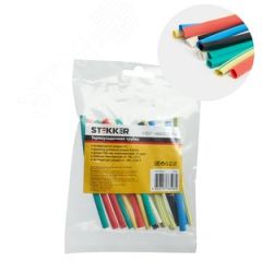 HST-420-10M Набор термоусадочных трубок 4,0/2,0, длина 10 см., усадка 2:1, мультиколор (21шт в уп) STEKKER HST-420-10M 39711