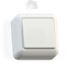 ОПТИМА Выключатель открытой установки одноклавишный, 10А А110-377 белый Кунцево 8000