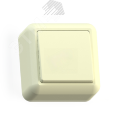 ОПТИМА Выключатель открытой установки одноклавишный, 10А А110-377, слоновая кость Кунцево 8030