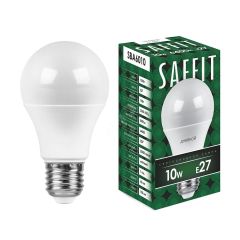 Лампа светодиодная LED 10вт Е27 дневной SAFFIT SBA6010
