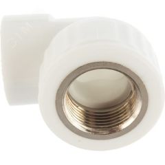 Угольник 20 х 1/2' ВР комбинированный, полипропиленовый, белый VALFEX 10125020