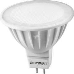 Лампа светодиодная LED 5вт 230в GU5.3 белый ОНЛАЙТ 71638
