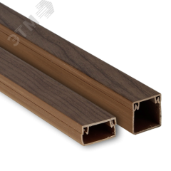 Канал кабельный 12х12 (тём. дерево) -Plast EKF kk-12-12d