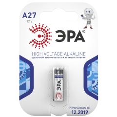 Батарейка A27-1BL SUPER Alkaline (40/160/19200) ЭРА C0038442