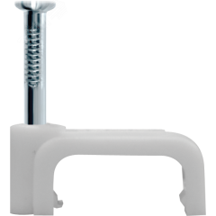 Скоба 8мм плоская пластиковая (50шт) Navigator Group 71083